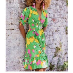 Trashy Diva ANASTASIA RUFFLE DRESS - MOD TULIPS